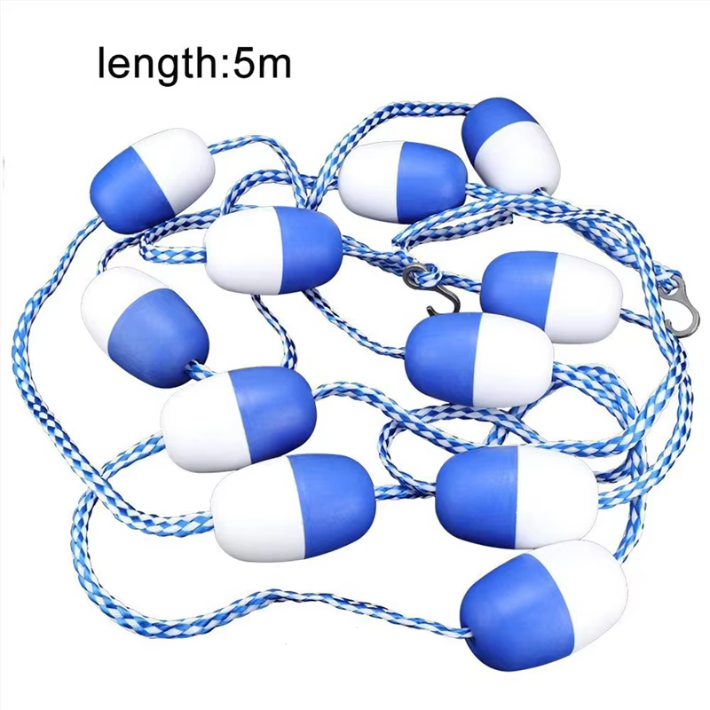 4X 11 boules ligne de flotteur de sécurité-5M corde de séparation de sécurité de piscine