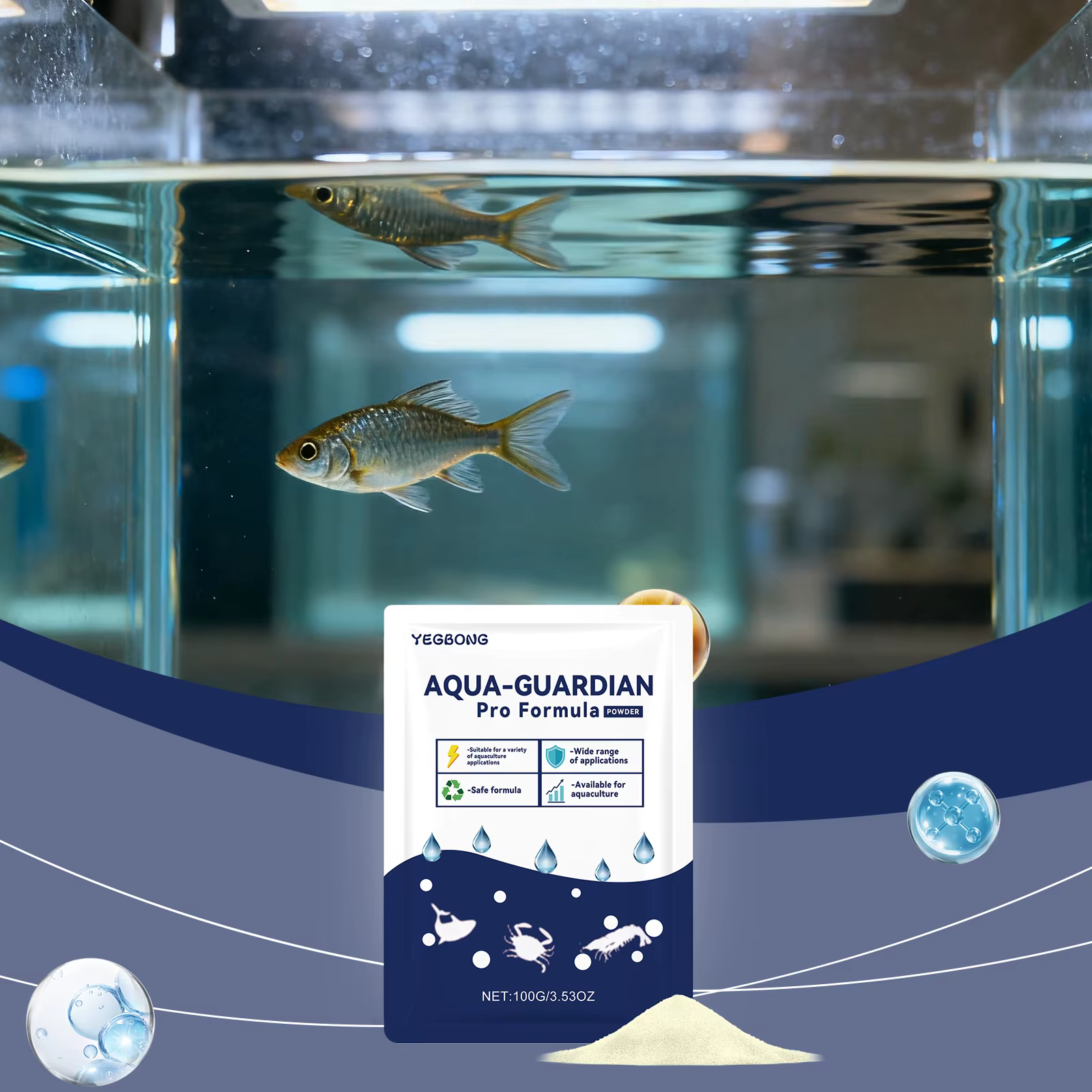 Poudre Clarifiante pour l'Eau : Purifie et Maintient l'Eau Claire