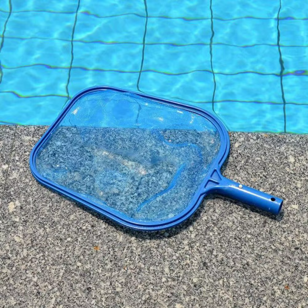 Épuisette de piscine légère à large ouverture et mailles fines, grande capacité, pour nettoyer les feuilles, accessoires de piscine