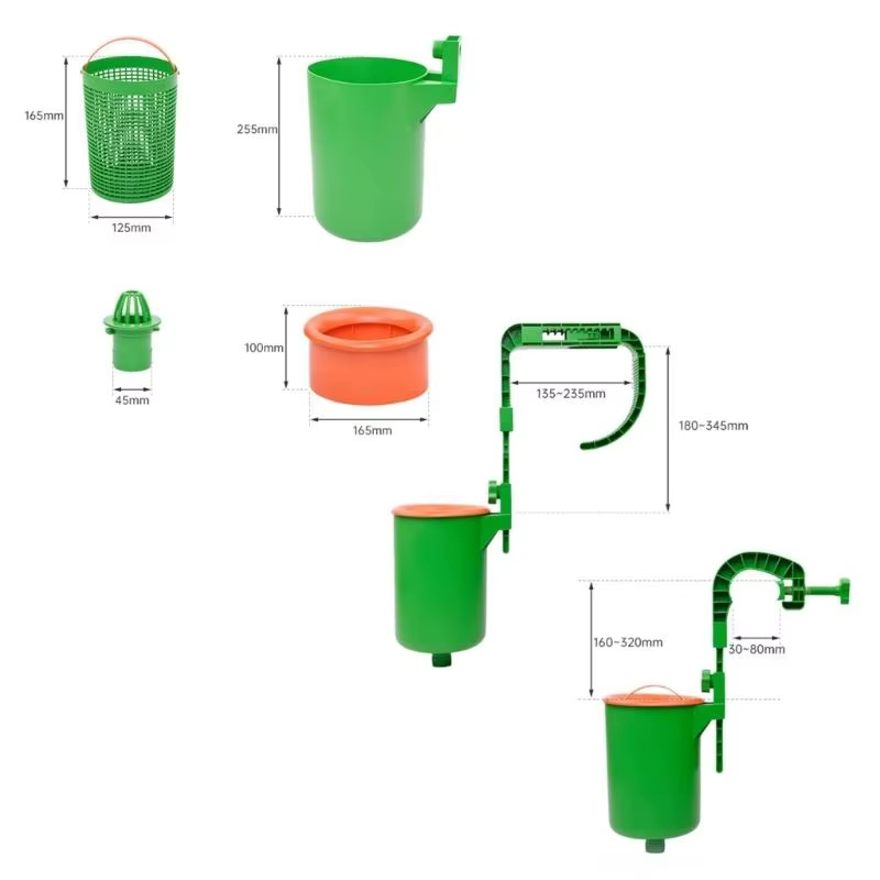Le remplacement du panier d'écumoire en plastique durable améliore les mailles Filtration pour l'entretien piscine 69HD