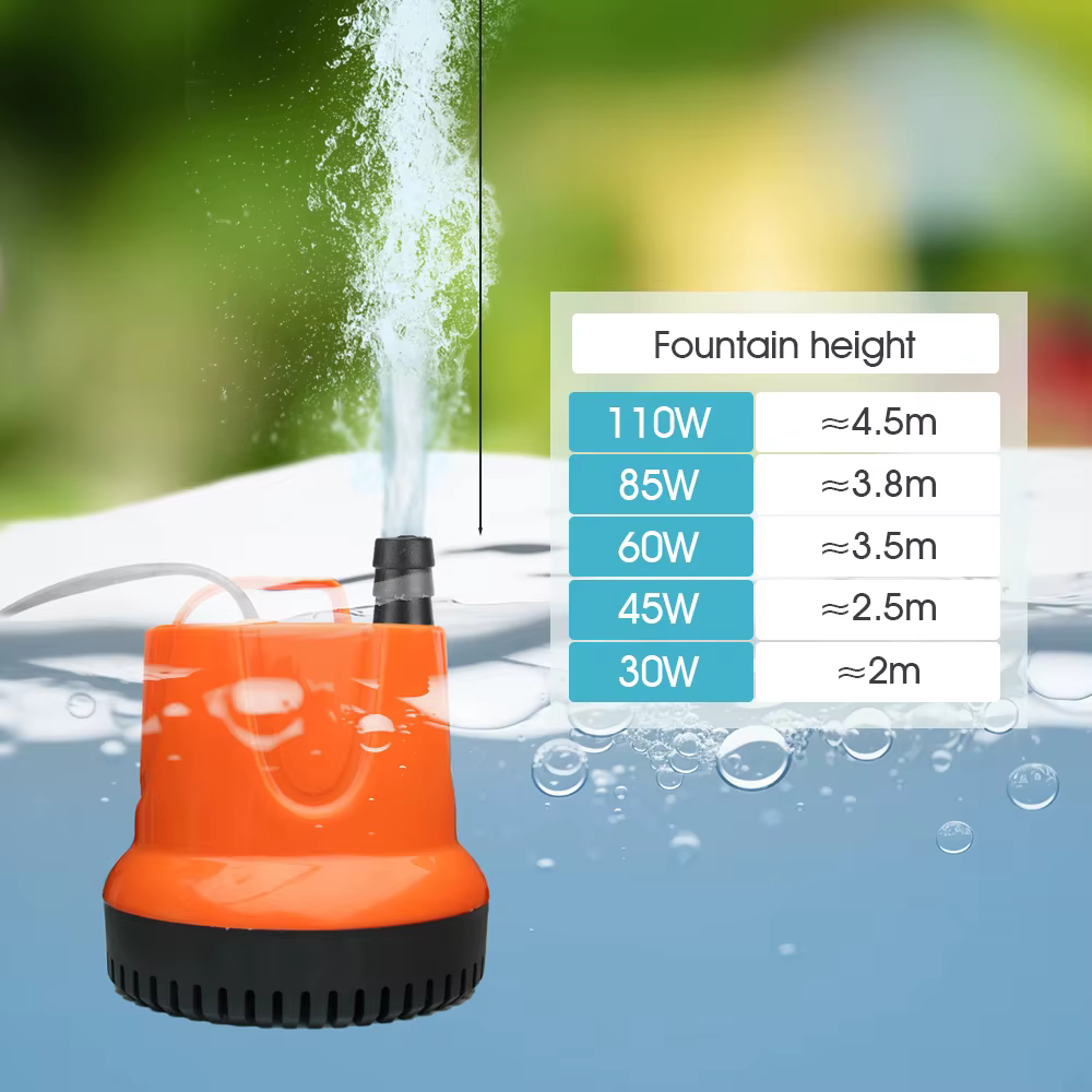 Pompe à eau d'aspiration inférieure 30W 45W 60W 85W 110W 220V