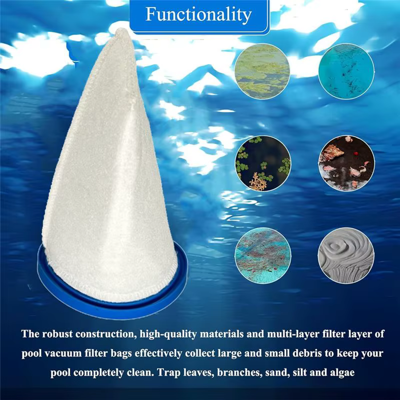 Sac filtrant sable et boues AEE8 – Remplace le filtre de piscine pour aspirateur manuel P30X022SS / PBW022SS/P30X022XF/PBW022XF