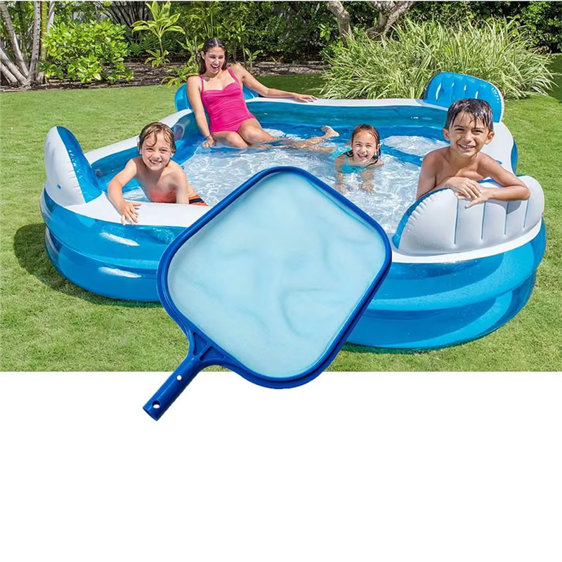 Épuisette à feuilles en filet fin ABHS pour piscine, spa, bassin, fontaine, pour piscines enterrées et hors sol gonflables