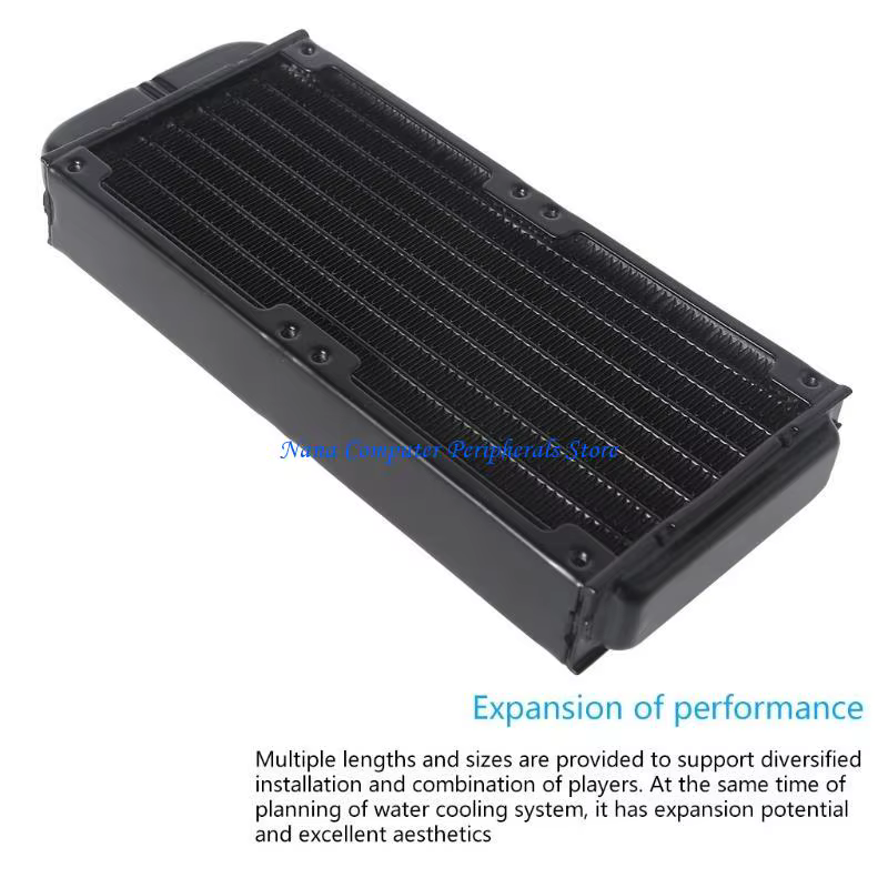 Radiateur refroidissement à eau pour ordinateur, 80mm, 10 tubes, filetage femelle G1/4, Dissipation thermique, F68C