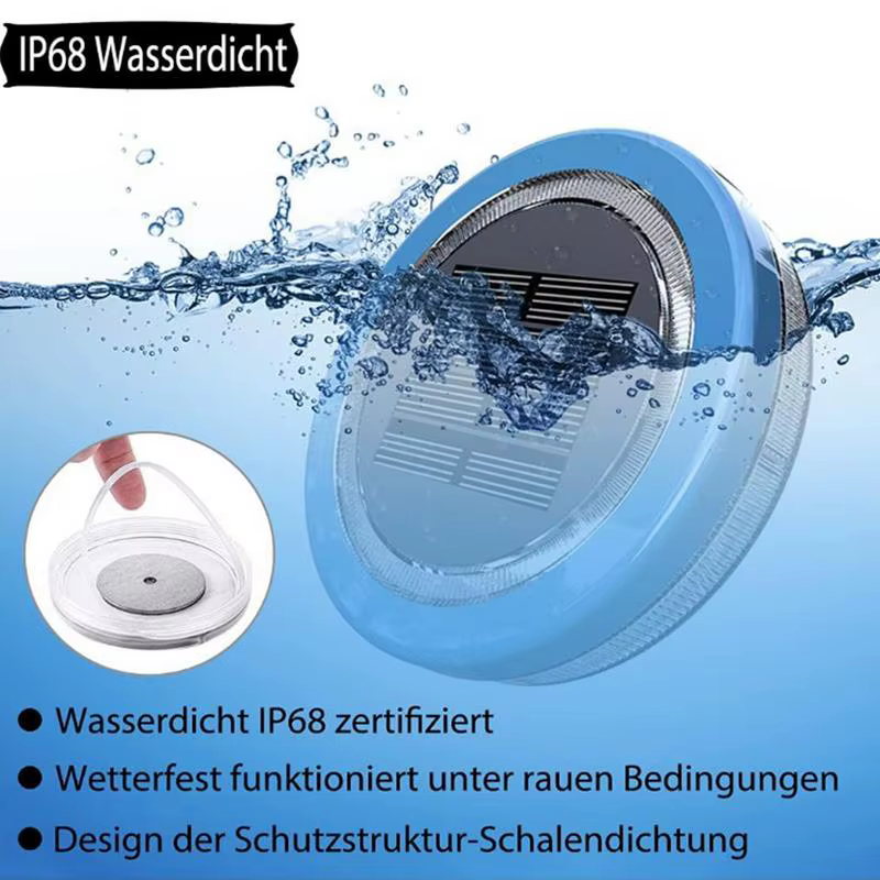Lampe de piscine solaire à LED
