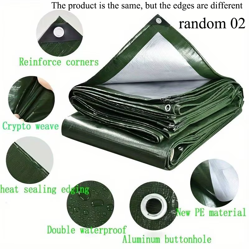 Bâche imperméable 2m * 2 2*3 3*3 3 × 4m