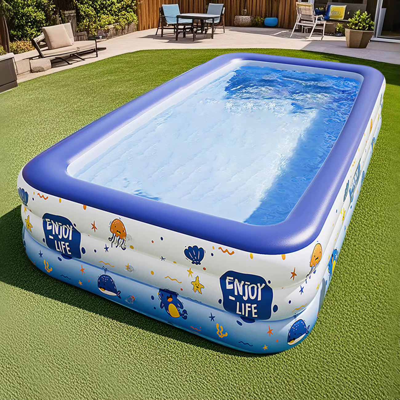 Grande piscine gonflable 1 pièce