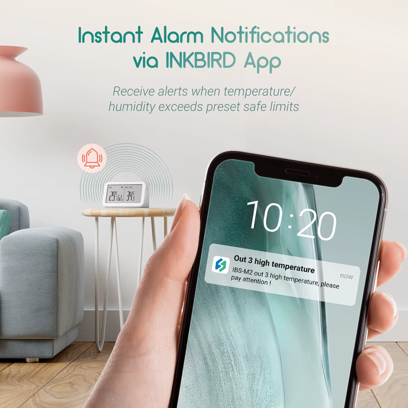 INKBIRD Thermomètre de piscine avec passerelle WiFi Ensemble