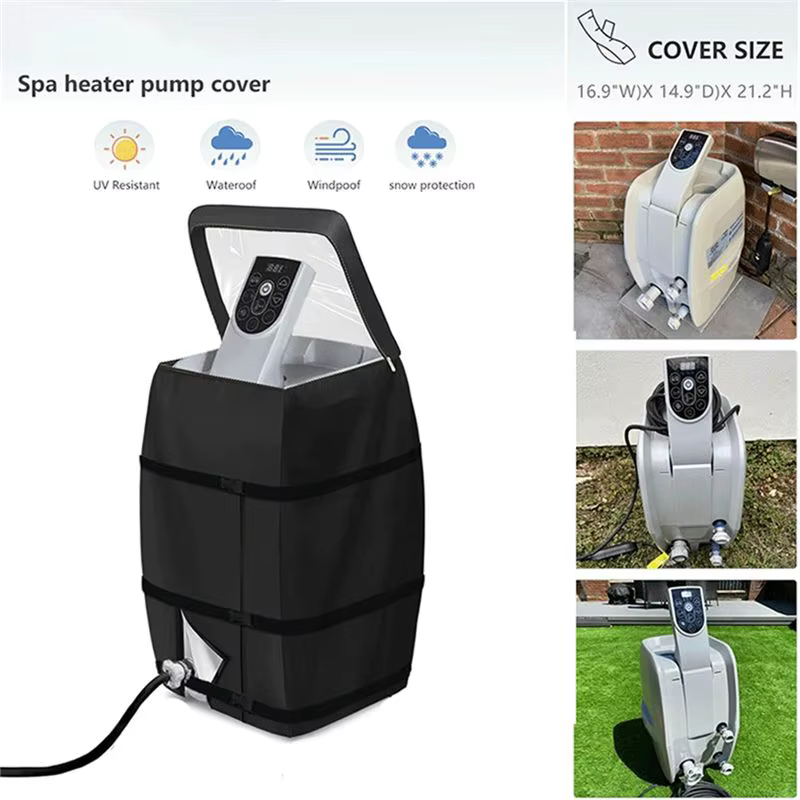 A67P-couvercle de pompe de chauffage de Spa de jacuzzi avec fenêtre supérieure transparente en PVC