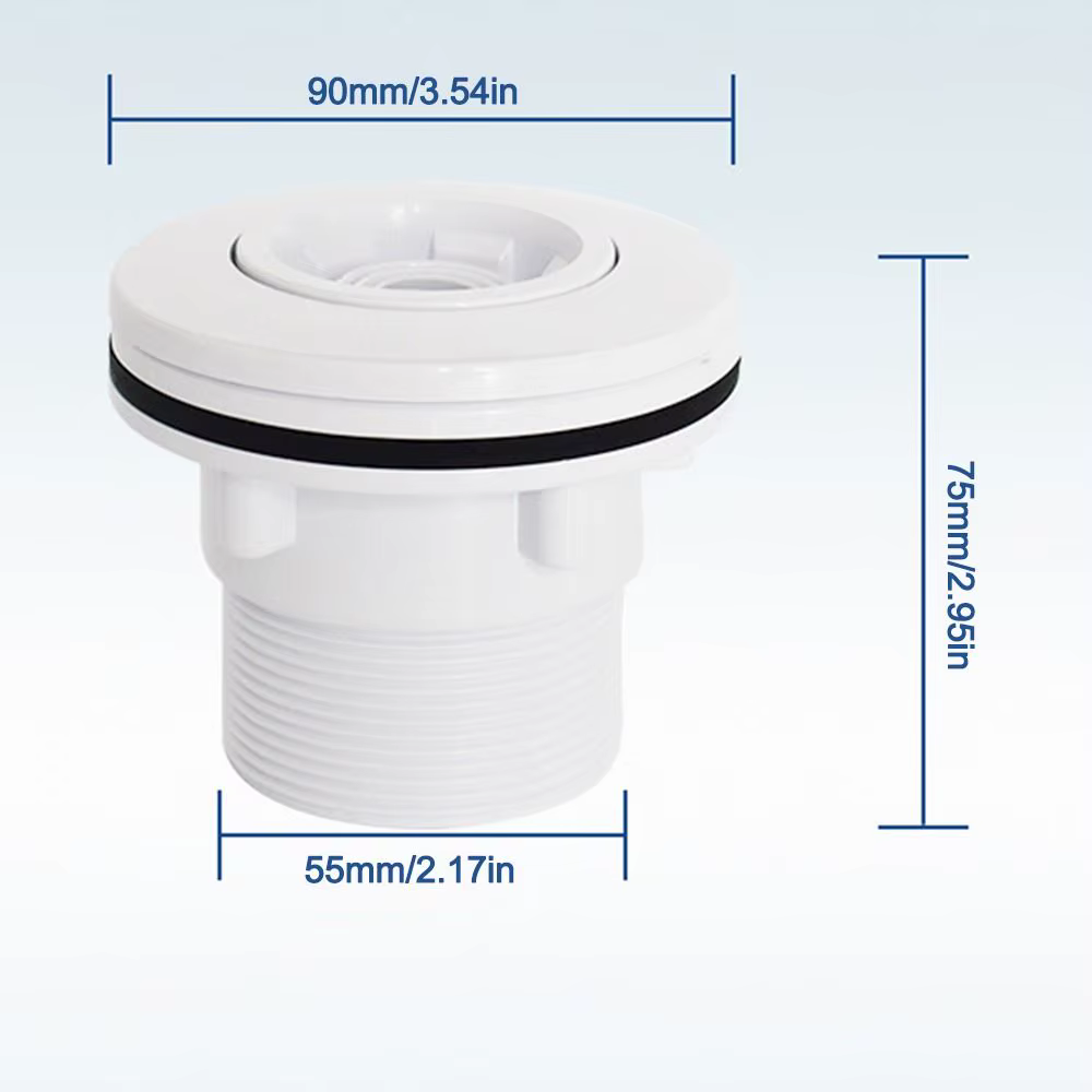 Buse de sortie d'eau de piscine en ABS durable