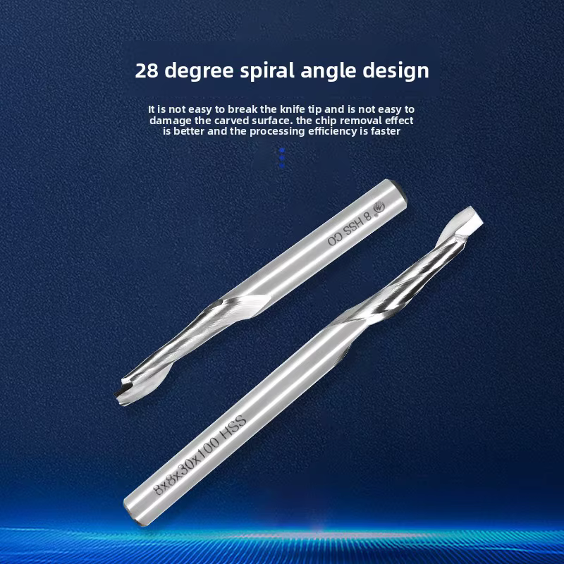 Fraise à profil à cannelure unique HSS, acier rapide dédié à la coupe de profils de portes et fenêtres en alliage d'aluminium