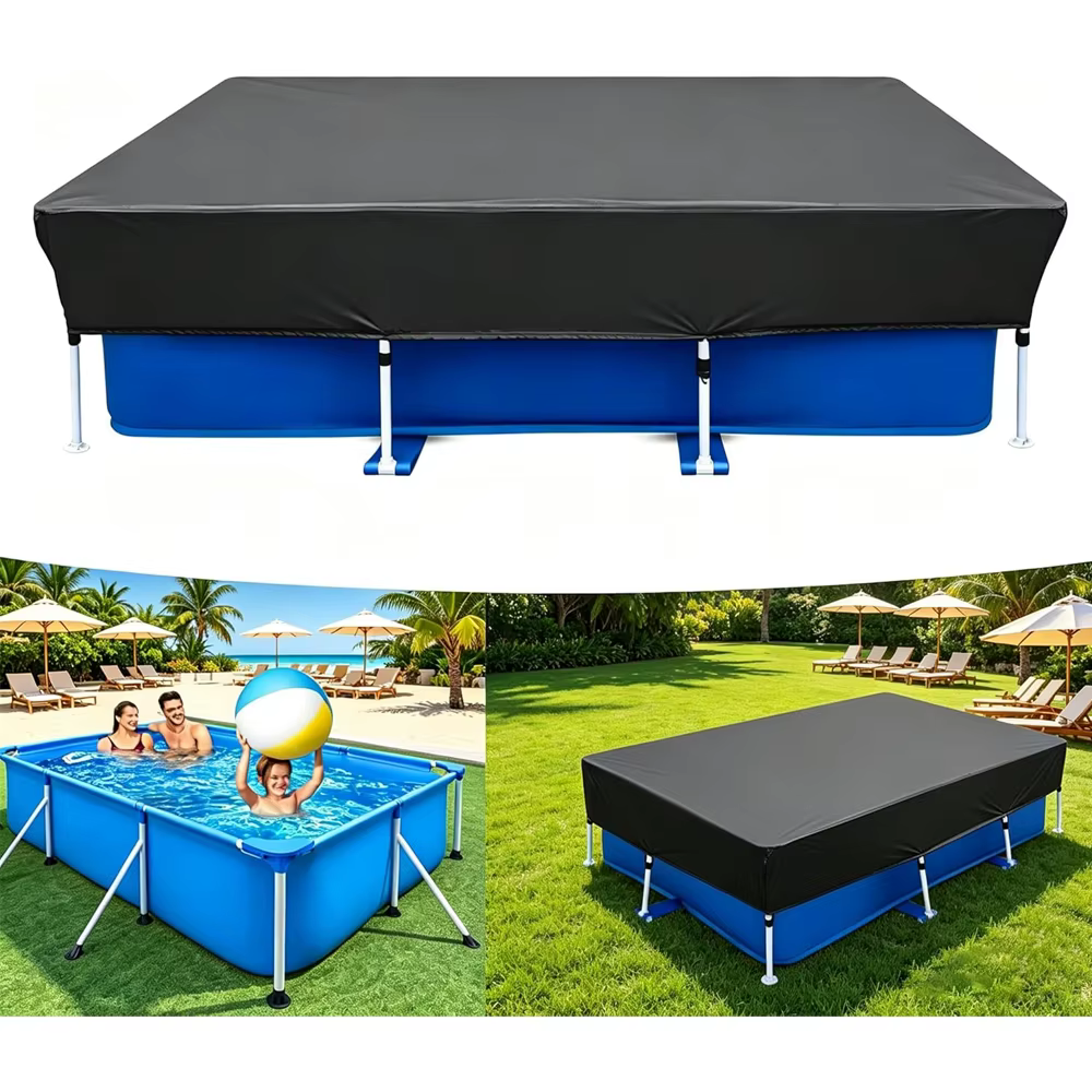 Couvertures de piscine rectangulaires pour jardin