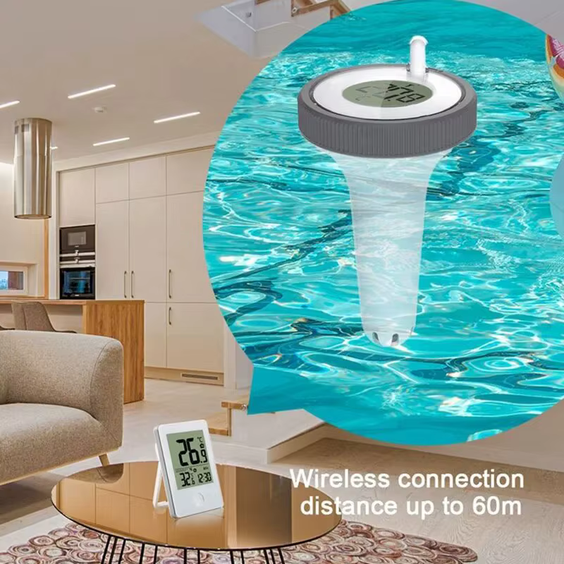 Therye.com-Moniteur de température flottant sans fil pour piscine