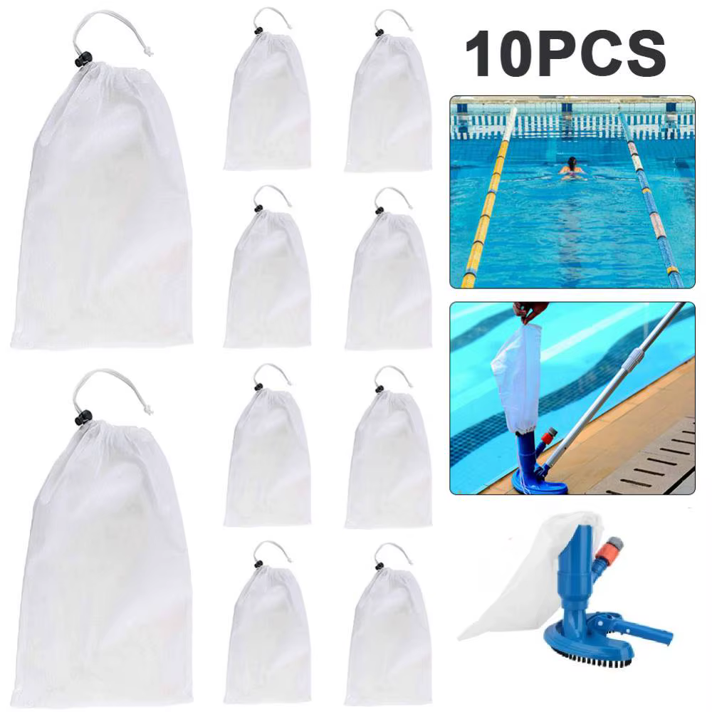 Sac d'Aspiration en Plastique OPP à Mailles Fines pour Nettoyeur de Piscine