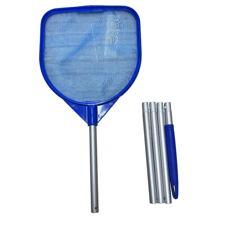 Épuisette à feuilles pour piscine avec 5 perches