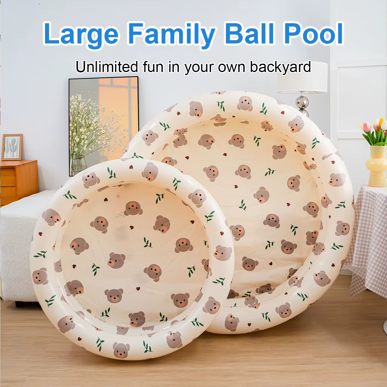 Piscine gonflable pliable portative 1PC