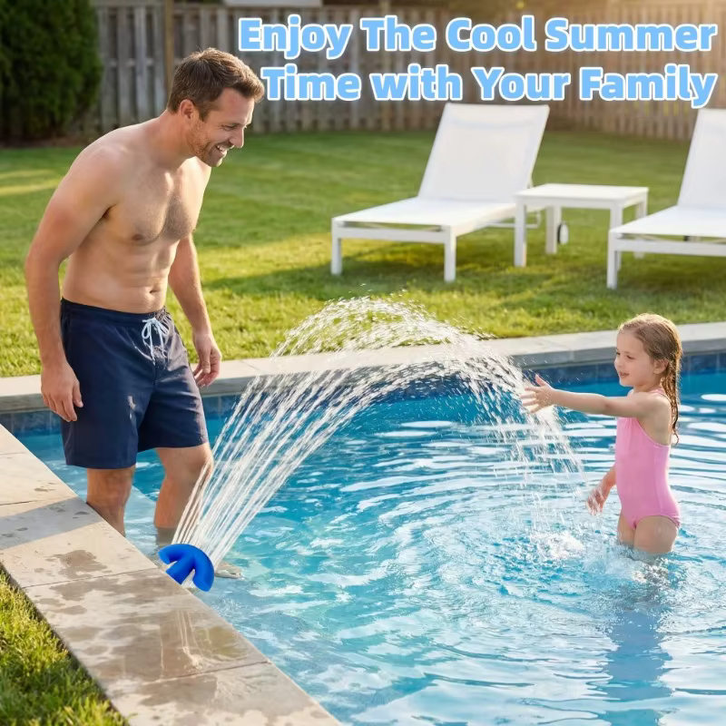 Fontaine de piscine, aérateur, cascade, arroseur, accessoire de refroidissement pour piscine enterrée ou hors sol, 1 pièce