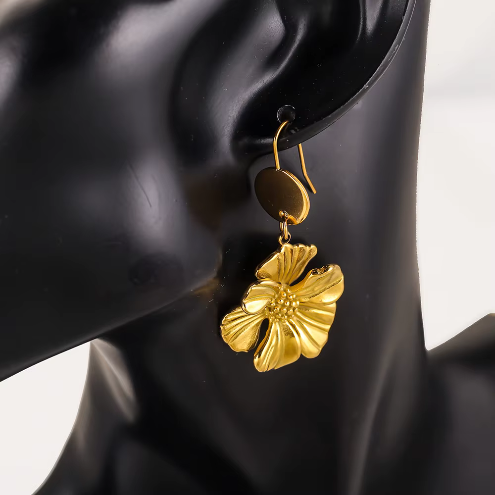 Boucles d'oreilles rondes plaquées or en acier inoxydable, 10 pièces, pour bricolage, fabrication de bijoux faits à la main pour femmes, accessoires, matériaux, vente en gros