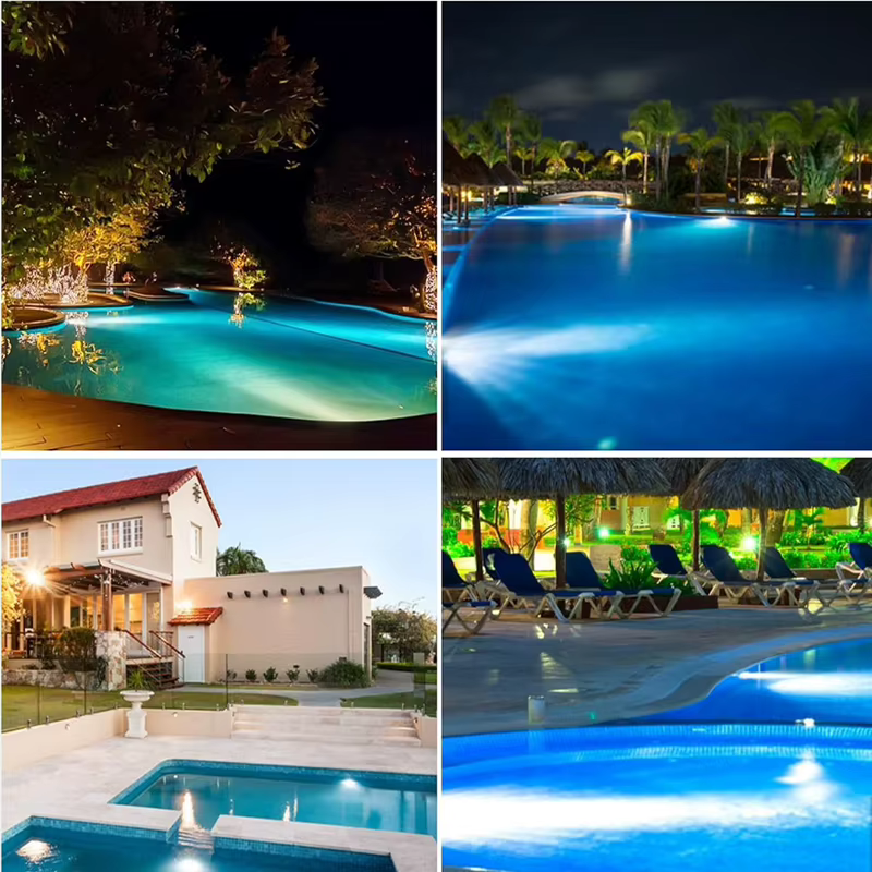 Ampoule de piscine LED IP68 de 7 pouces