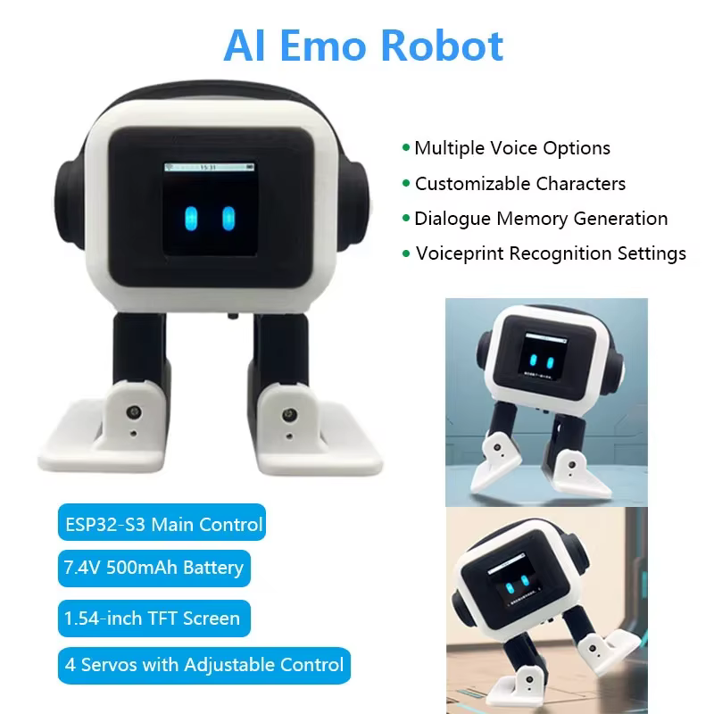 Robot d'Intelligence Artificielle Interactif et Émotionnel de Bureau, Meilleure Vente, pour la Communication, la Conversation Intelligente et la Danse