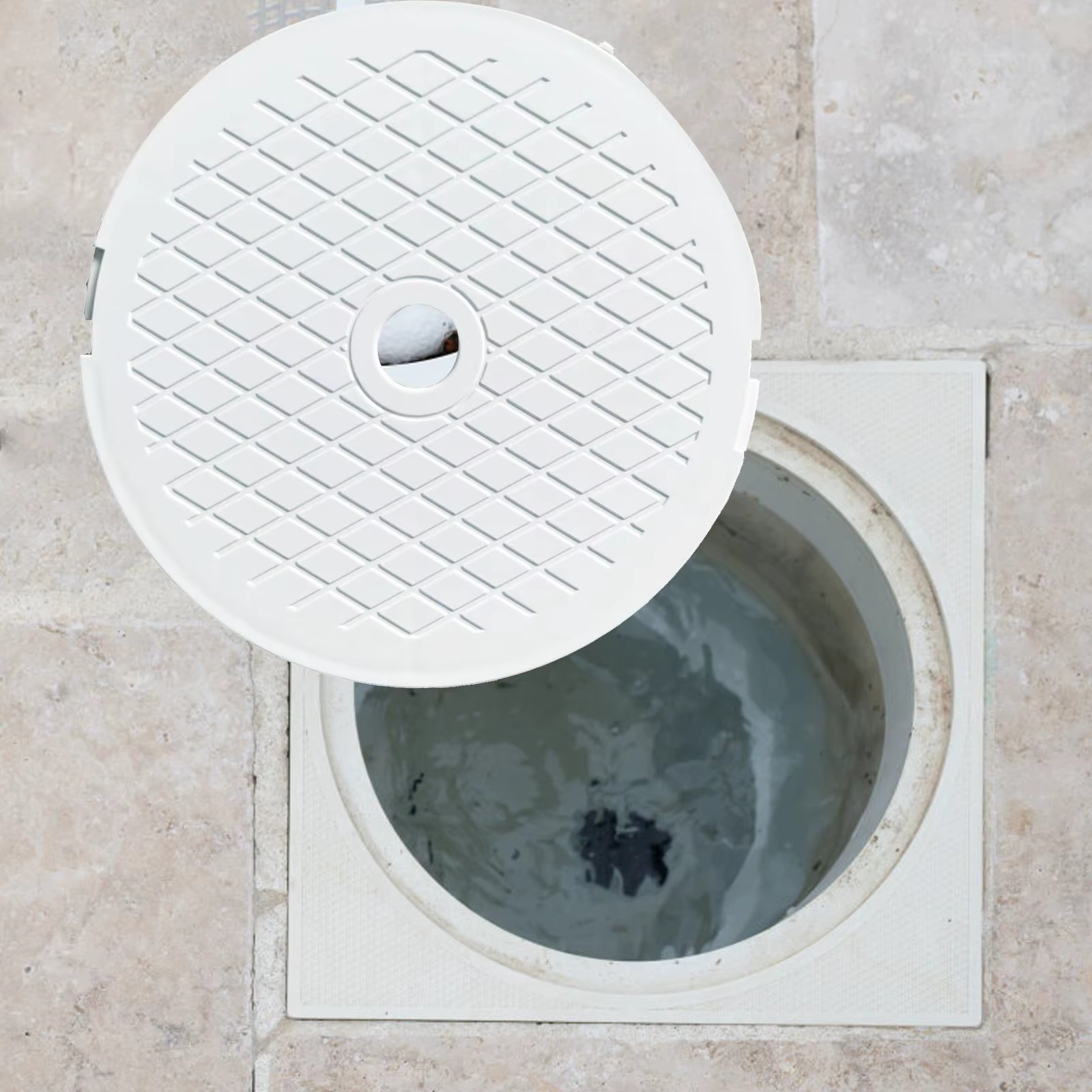 Couvercle d'écumoire de piscine