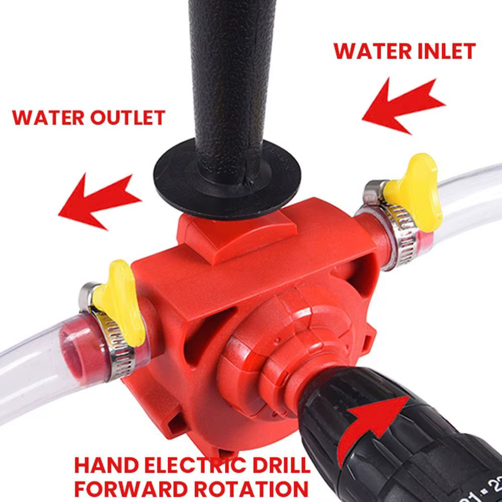 Petite perceuse électrique pompe d'entraînement tige ronde auto-amorçante auto-aspiration