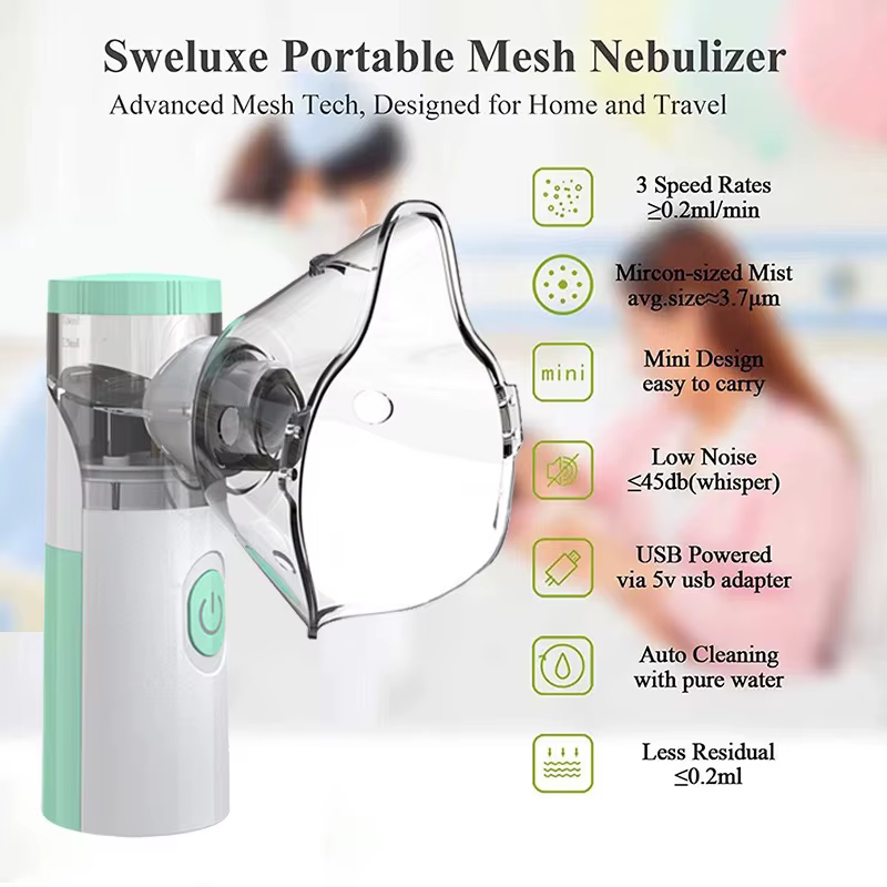 Nébuliseur médical pour enfants et adultes, inhalateur pour asthme, inhalateur à vapeur, automizer de détermination, soins de santé à domicile