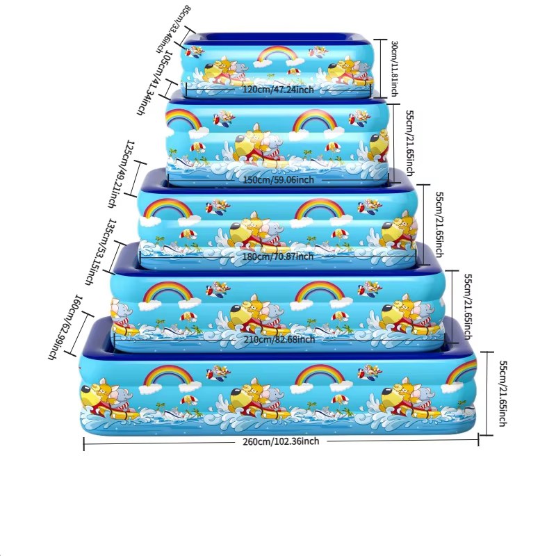 Piscine gonflable d'été 1 pièce