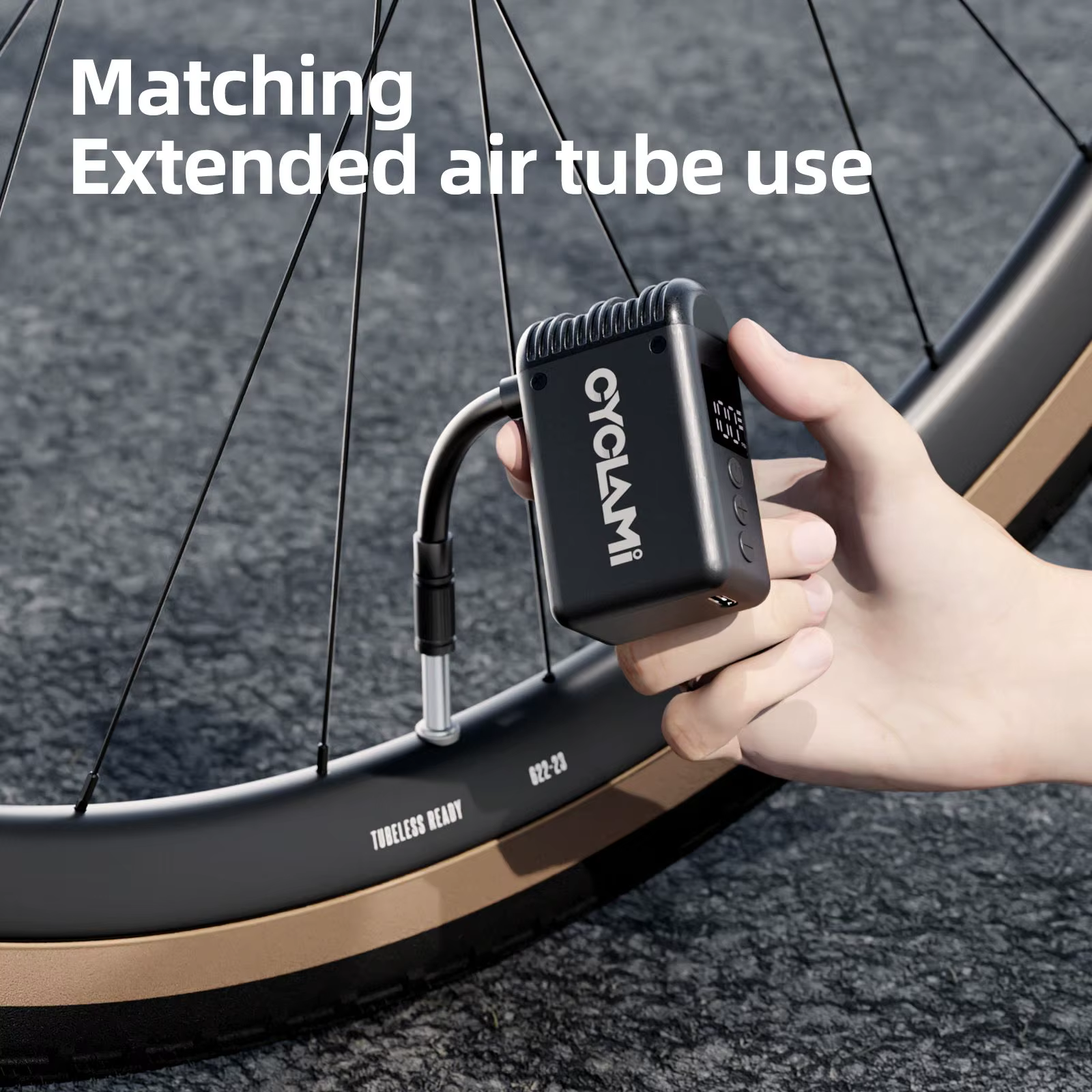 CYCLAMI Mini pompe à air électrique portable pour vélo de poche
