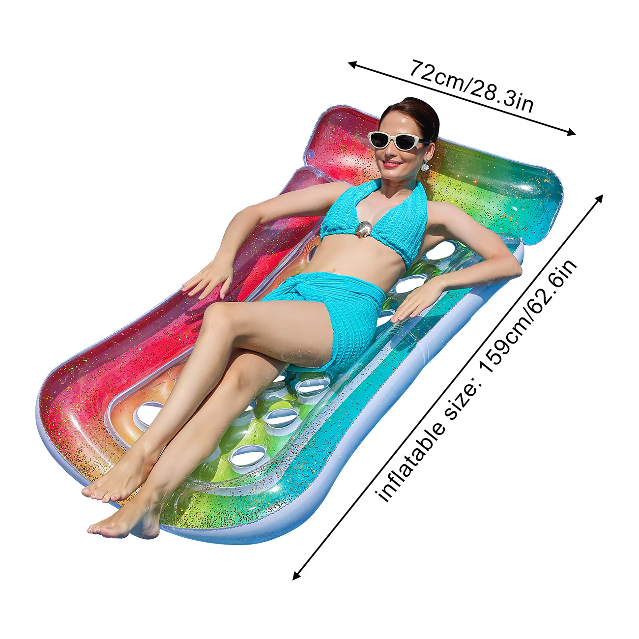 1 flotteur gonflable pour piscine