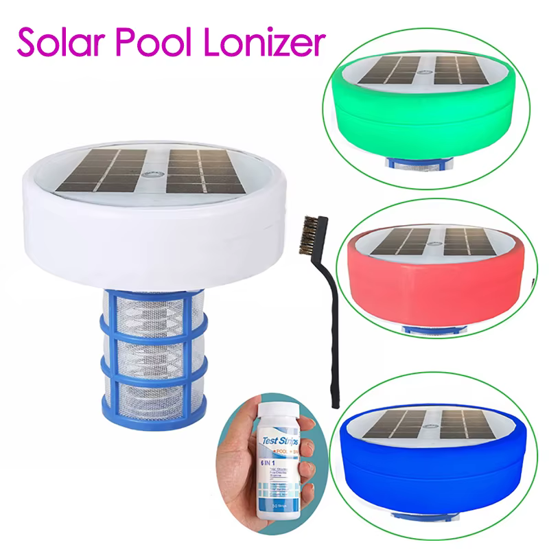 Purificateur de piscine solaire en cuivre et argent