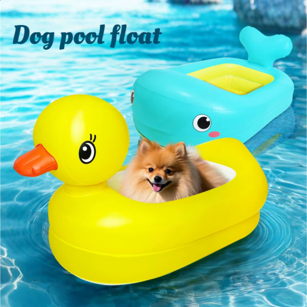 Flotteur gonflable pliable en Pvc pour chiens 2 en 1