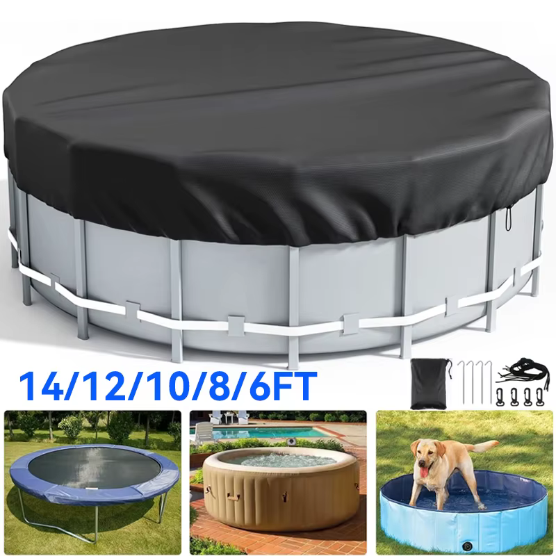 12/10/8/6FT couvertures solaires de piscine rondes pour piscines hors sol réservoir de Stock