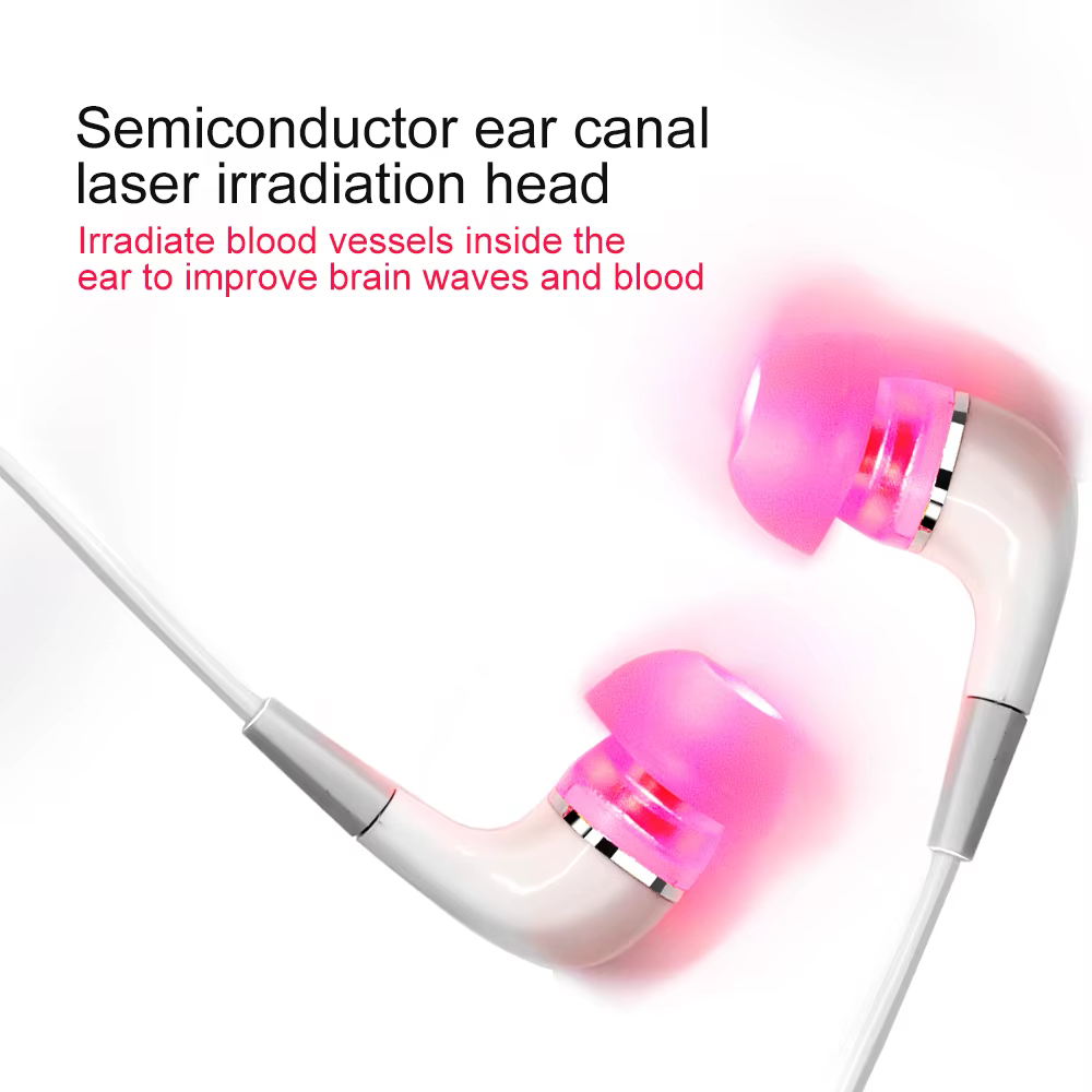 Thérapie laser auriculaire LLLT, irradiation laser, traitement physique du acouphènes, bouchons auriculaires, otite moyenne, surdité, rhinite nasale, sinusite