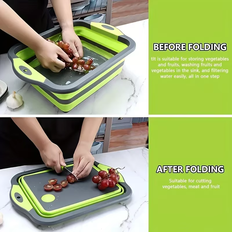 Bassin pliable portable et peu encombrant avec évier intégré et fonction de rangement - Idéal pour le camping en plein