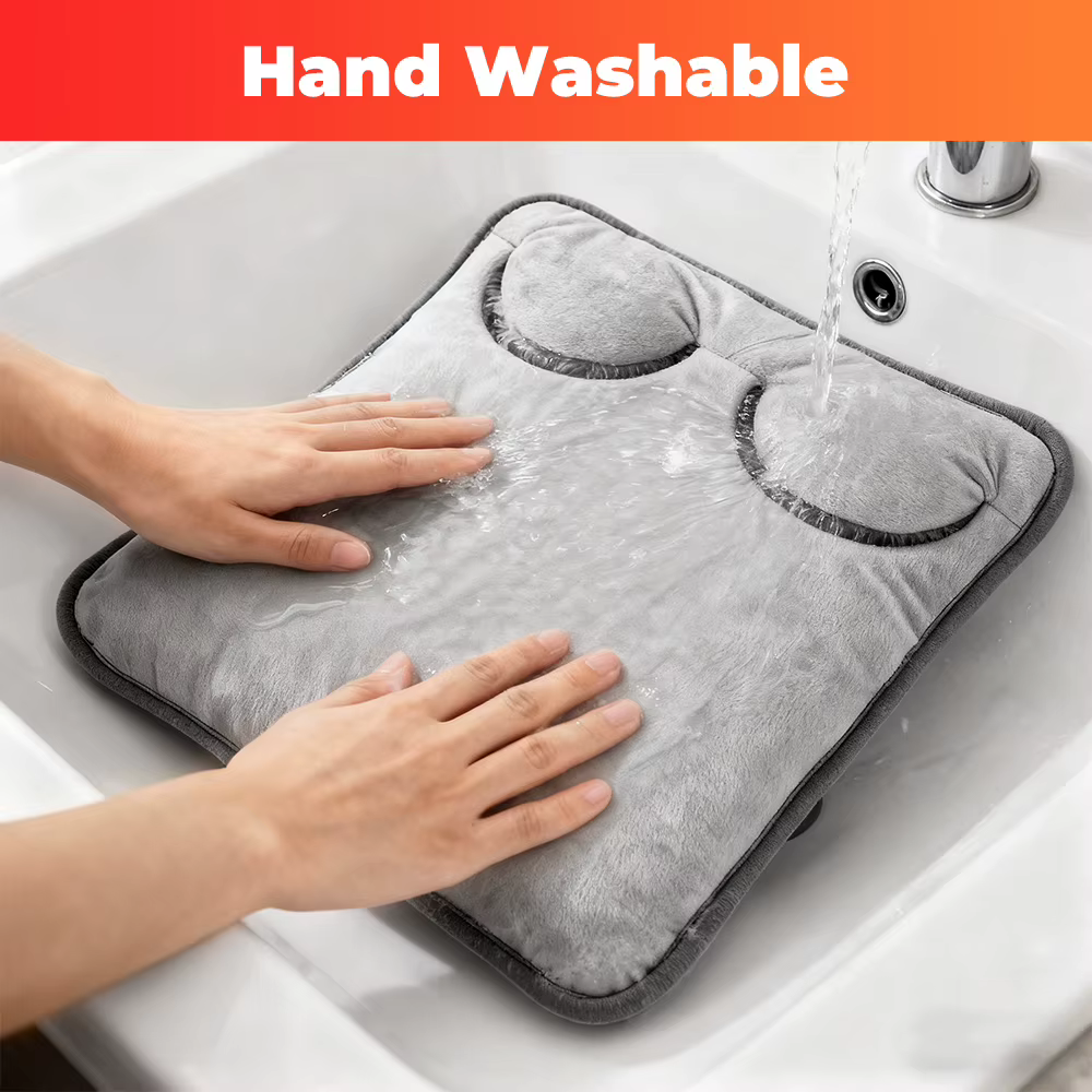 Coussin chauffant électrique pour les pieds, coussin de Massage, chauffe-pieds Portable, 4 niveaux de température, 4 minuteries, masseur de pieds chauffant, tapis chauffant