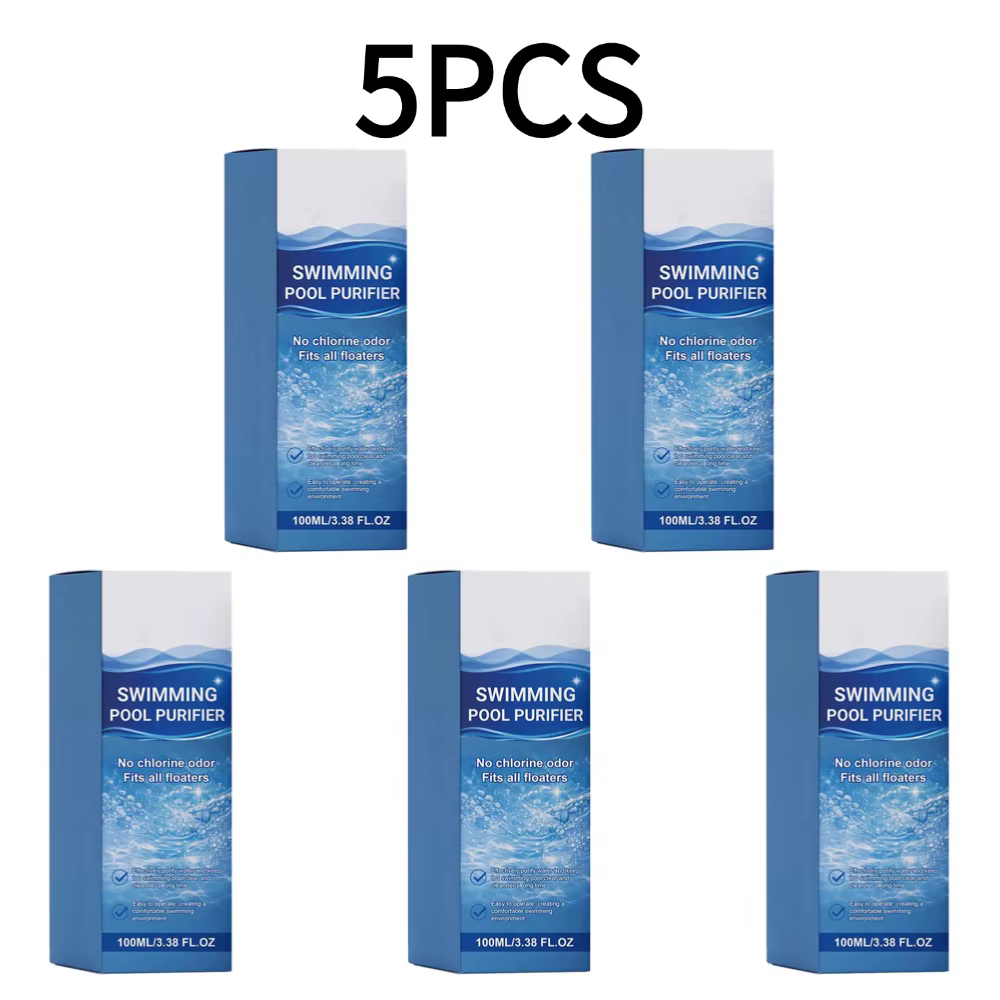 Liquide purificateur de piscine 100 ml sans chlore ni odeur