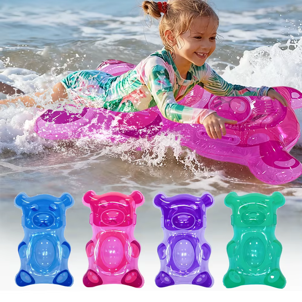 1 pièce Flotteur gonflable en forme d'ours gommeux pour enfants